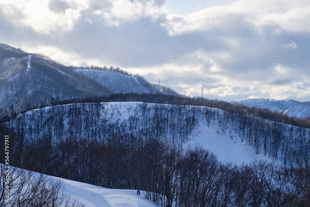 winter mountain landscape, Ishiuchi Maruyama