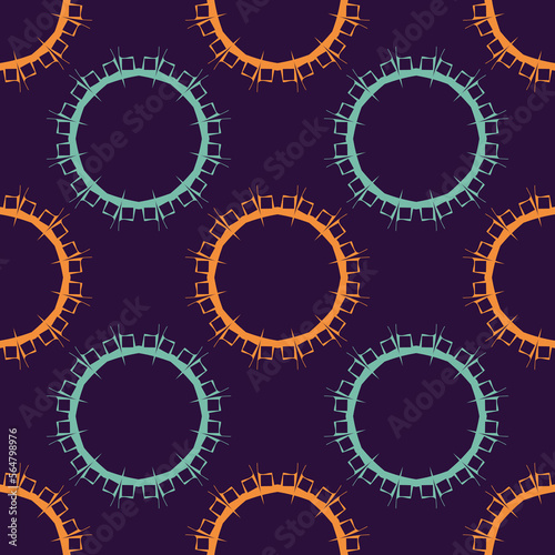 Seamless pattern with geometric ornament.