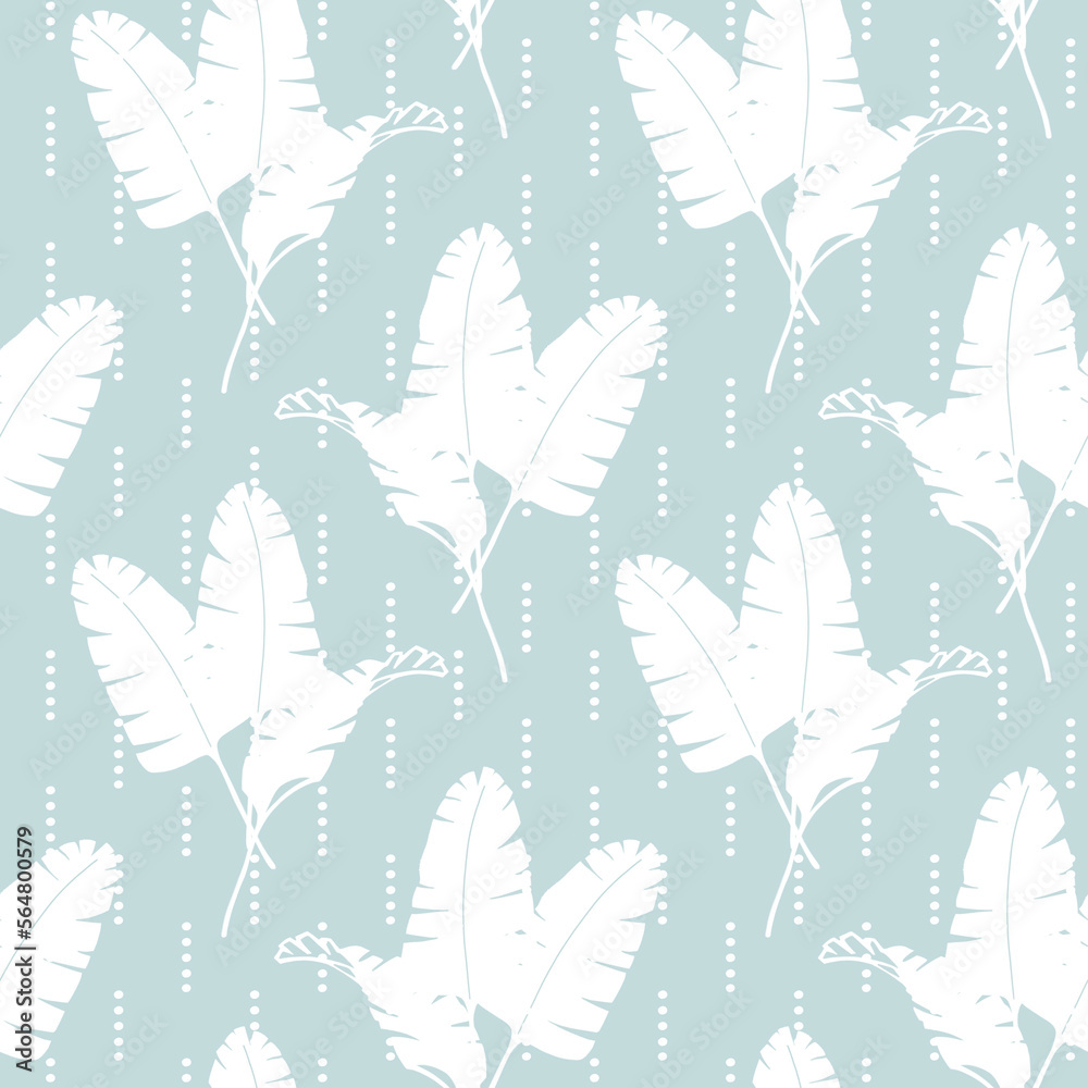 Palm leaves seamless pattern. Hand drawn digital pattern. Tropical leaves. Exotic illustration on white background. Palm leaves seamless pattern. Hand drawn digital pattern. Tropical leaves. Exotic illustration on white background.