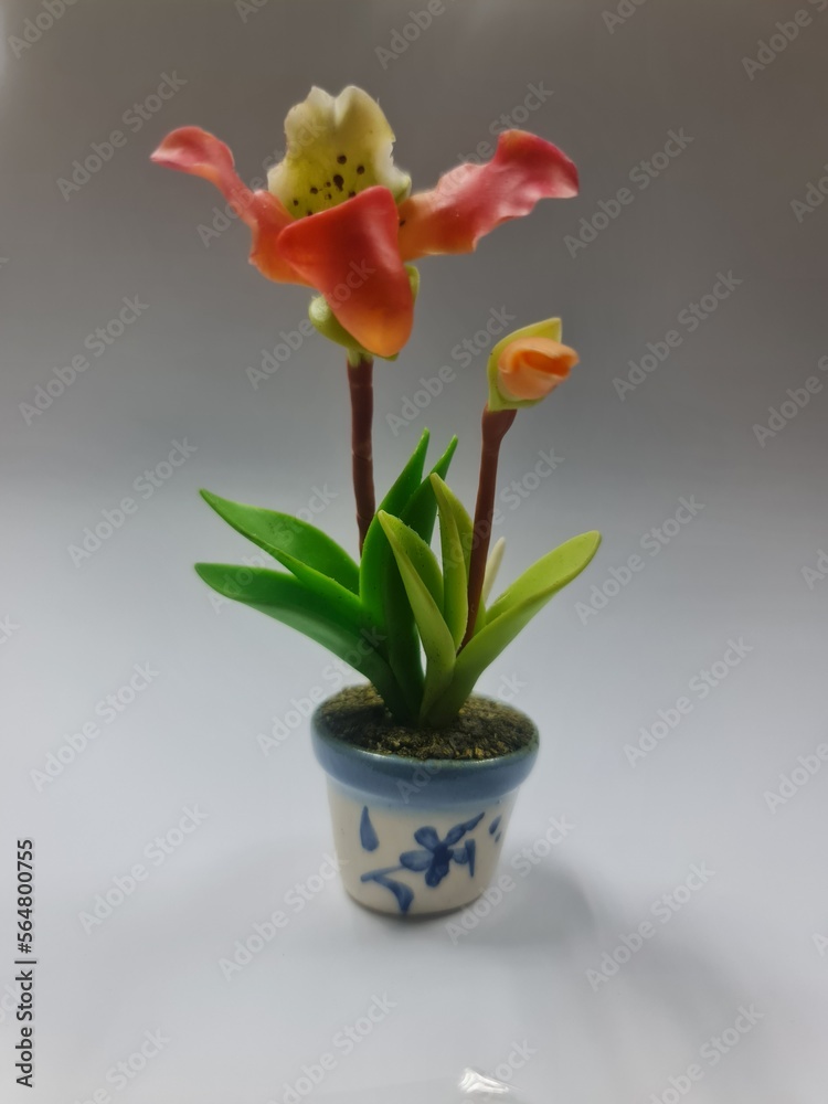 red flower in a vase