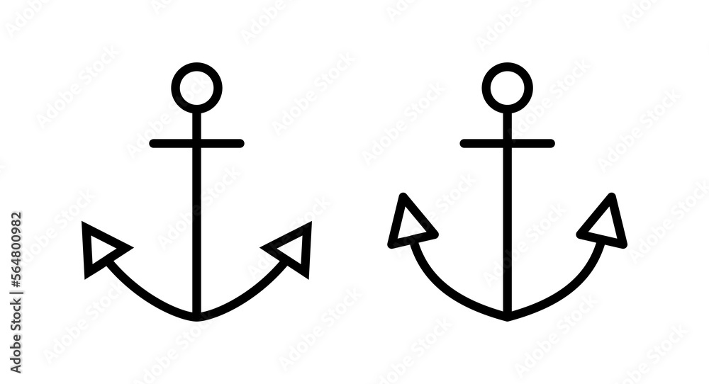 Anchor icon vector illustration. Anchor sign and symbol. Anchor marine icon. Anchor icon vector illustration. Anchor sign and symbol. Anchor marine icon.