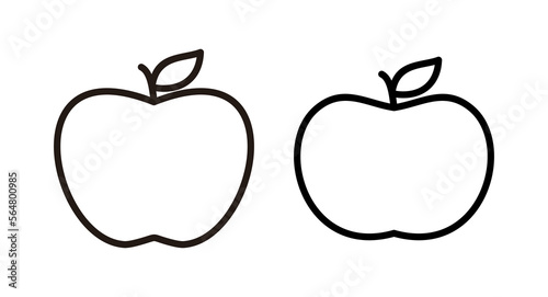 Apple icon vector illustration. Apple sign and symbols for web design.
