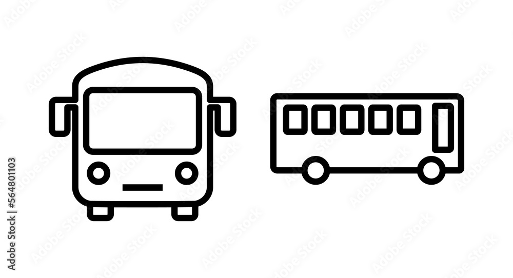Bus icon vector illustration. bus sign and symbol. transport symbol Bus icon vector illustration. bus sign and symbol. transport symbol