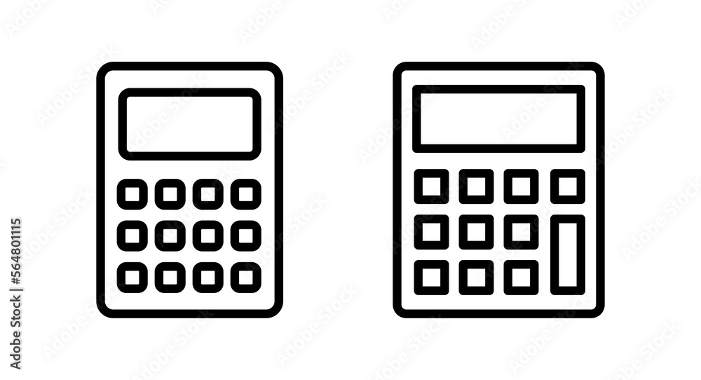 Calculator icon vector illustration. Accounting calculator sign and symbol. Calculator icon vector illustration. Accounting calculator sign and symbol.