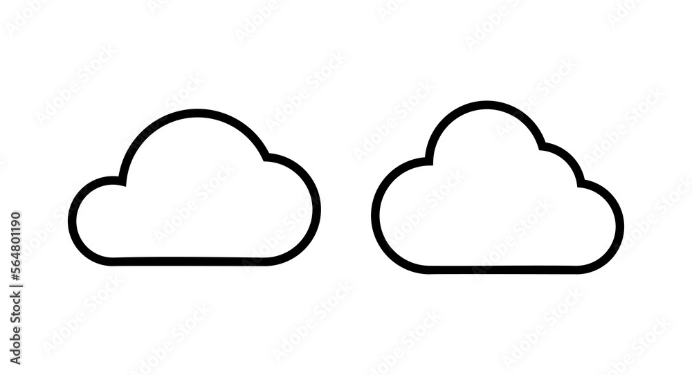 Cloud icon vector illustration. cloud sign and symbol Cloud icon vector illustration. cloud sign and symbol