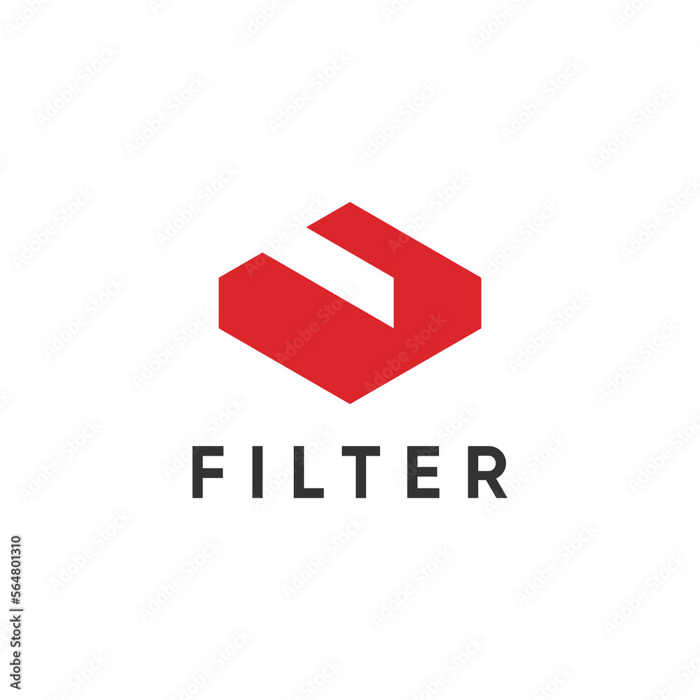 Initial letter F abstract logo design