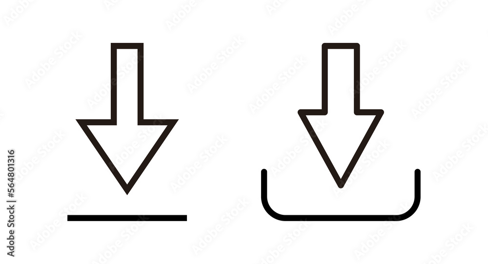 Download icon vector illustration. Download sign and symbol Download icon vector illustration. Download sign and symbol