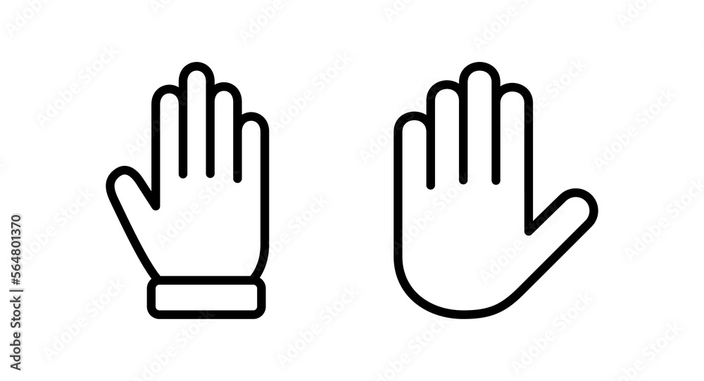Hand icon vector illustration. hand sign and symbol. hand gesture