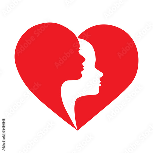 Fototapeta Naklejka Na Ścianę i Meble -  Happy Valentine's Day heart vector design. PNG image	
