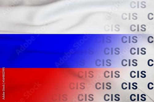 Foto Russia flag CIS banner organization