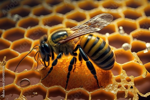 honeybee close up