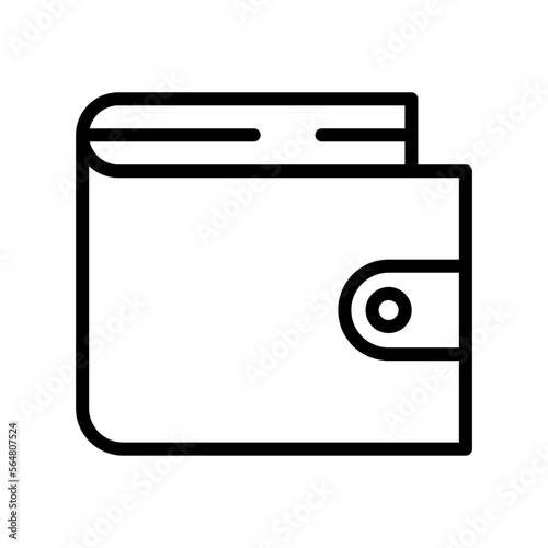Icono de cartera. Billetera. Ilustración vectorial