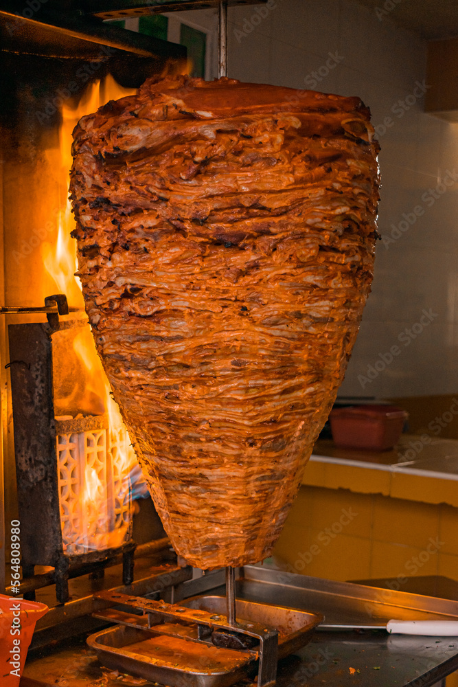 Trompo de tacos al pastor Stock Photo | Adobe Stock