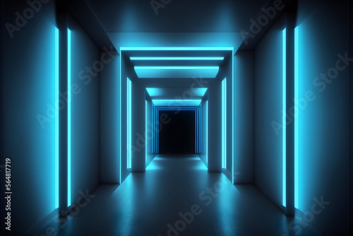 blue light tunnel © Demencial Studies