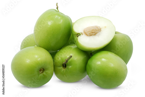 jujube fruit isolated on white background