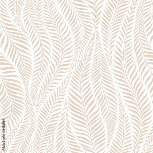 Luxury seamless pattern with palm leaves. Modern stylish floral background.