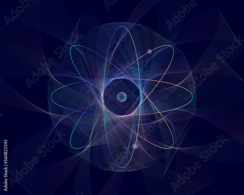 Quantum Physics Science Background 