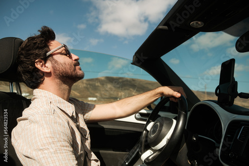 UGC Man driving a car