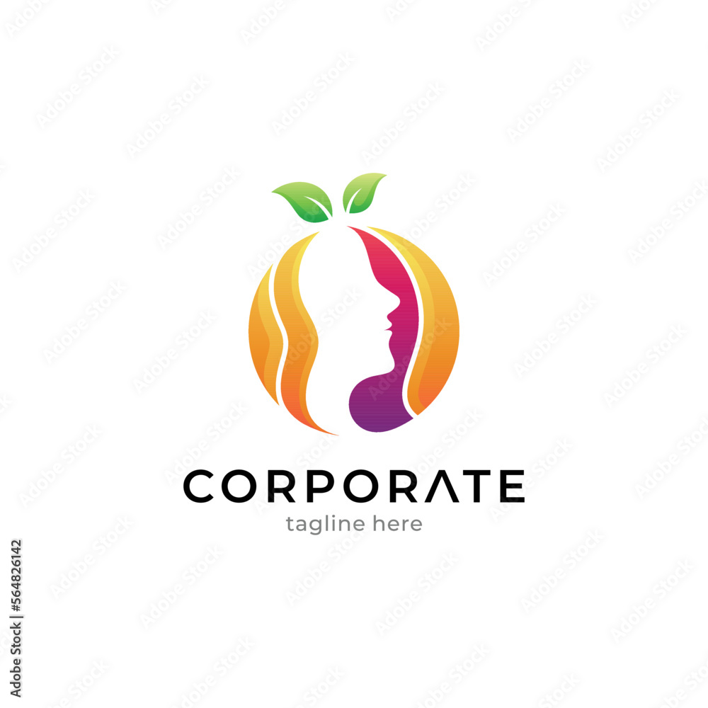 beauty care logo template beauty care logo template