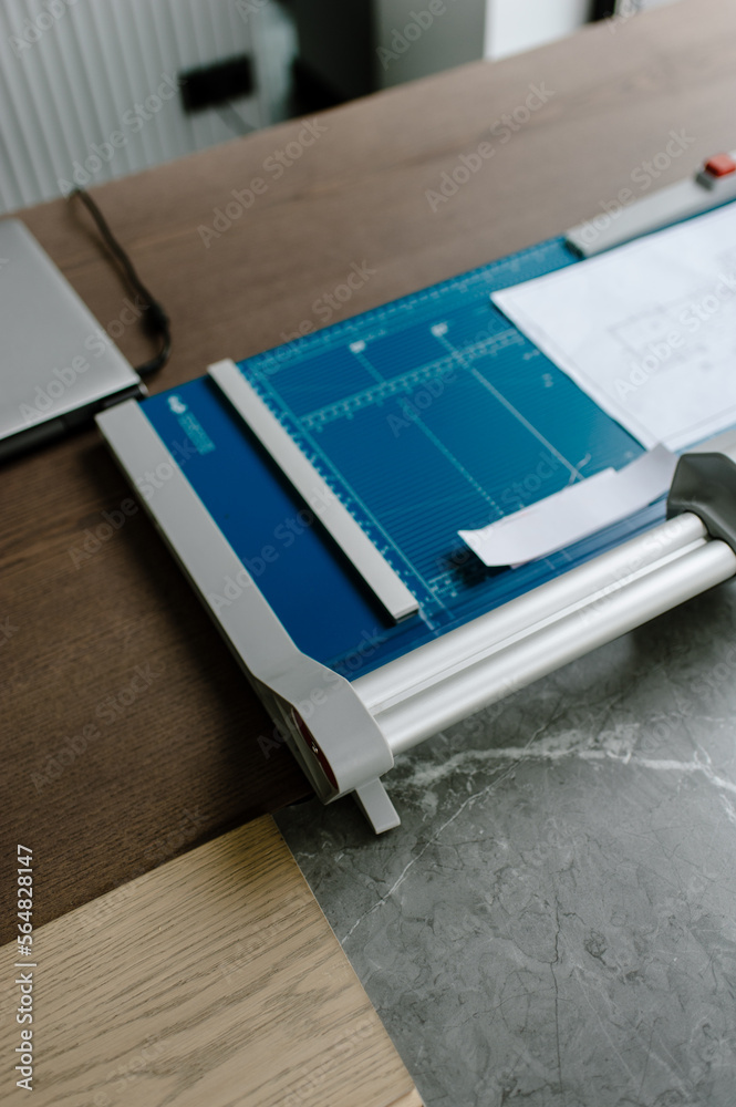 Textures of the workflow in interior design Textures of the workflow in interior design