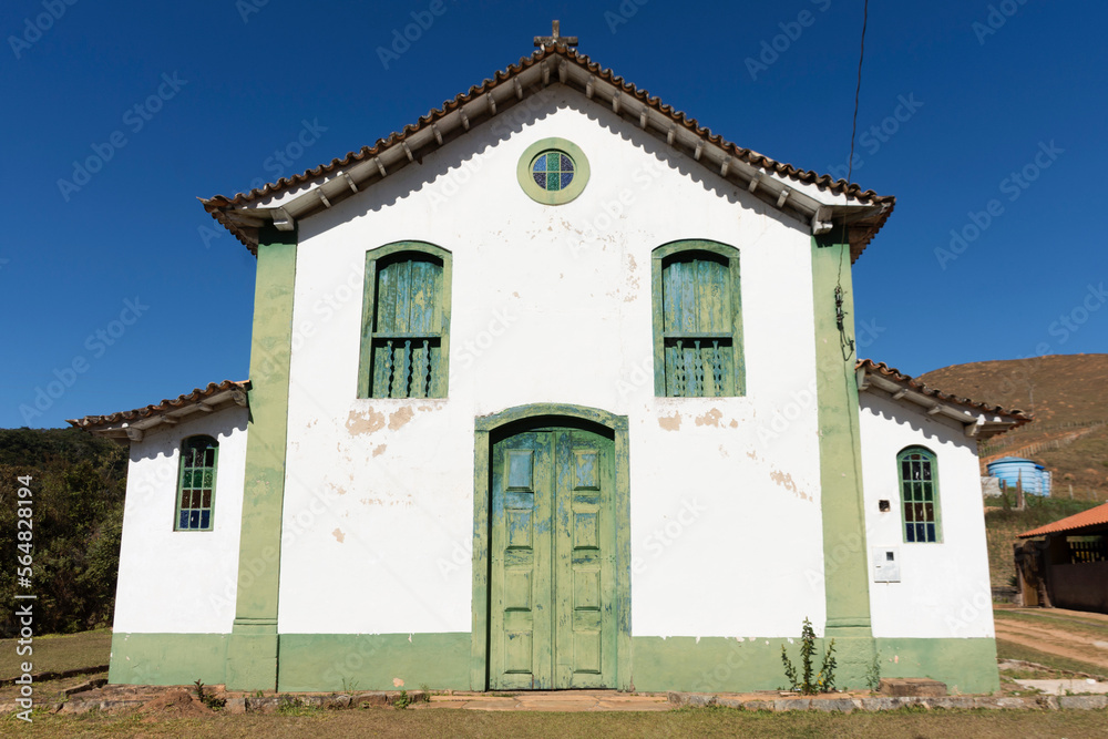 Front view of Nossa senhora da Mercês church, Ouro Preto,MG  Brazil
