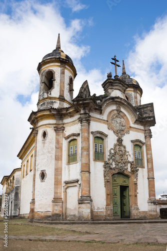 Ouro Preto, Minas Gerais, Brazil: side view of Church of Saint Francis of Assisi, a Rococo Catholic church in Ouro Preto