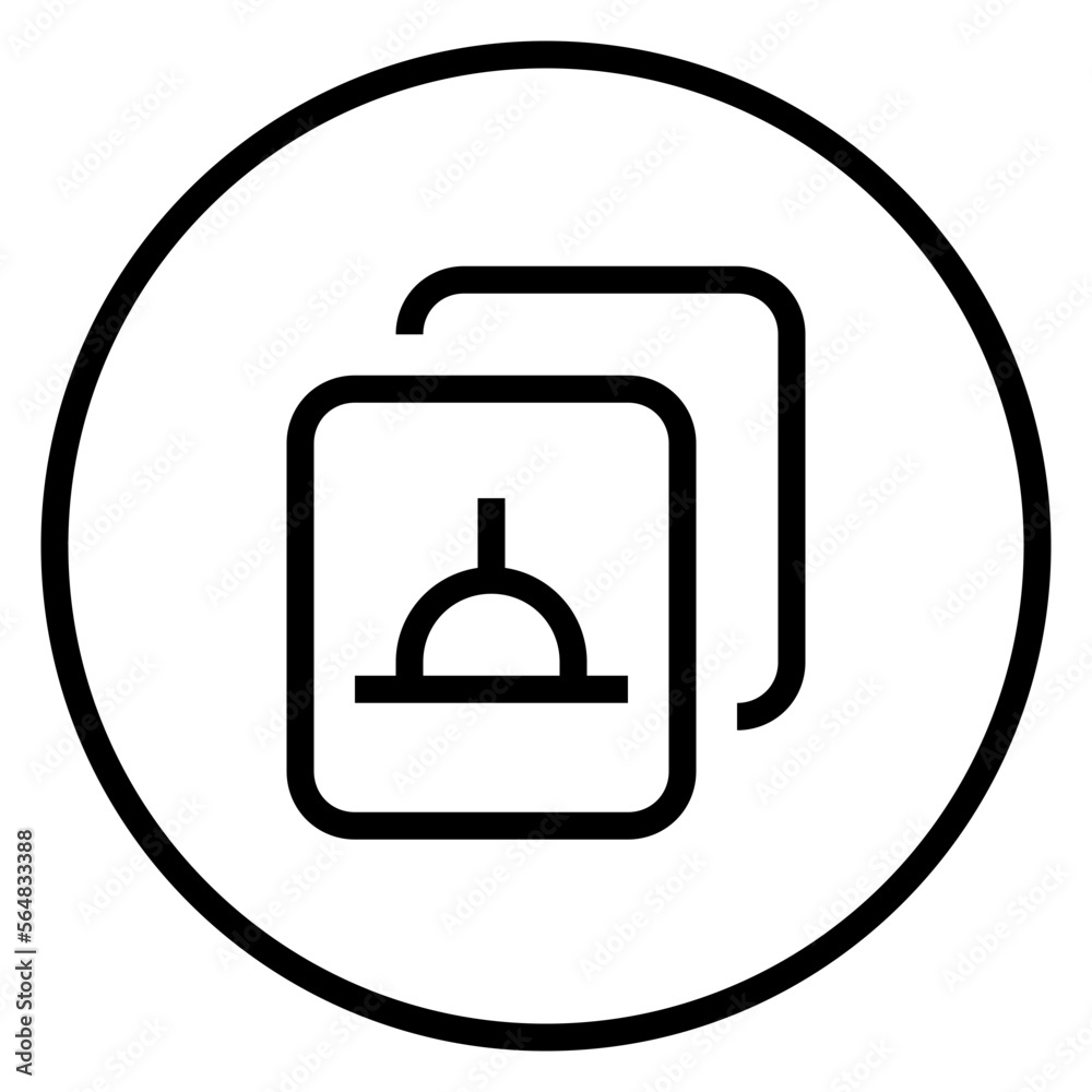 Dish Circular line icon Dish Circular line icon