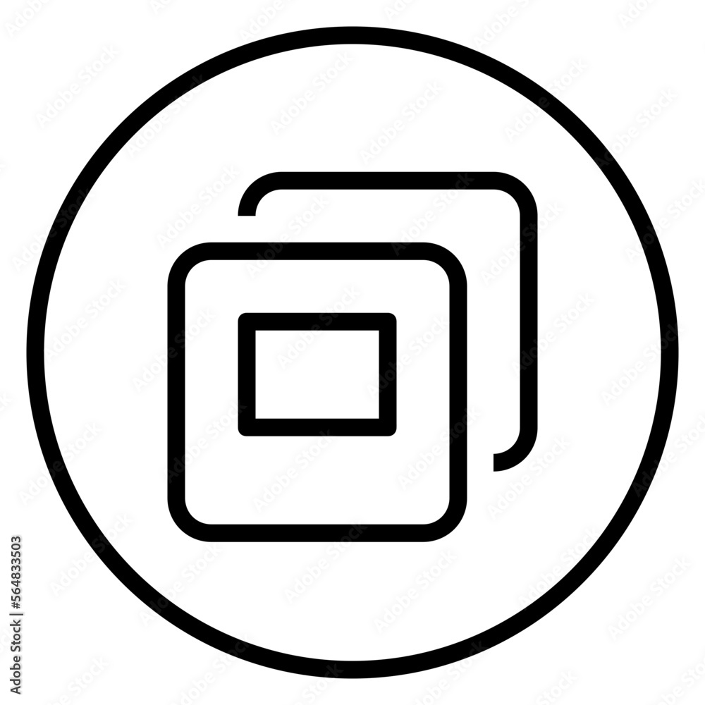 Polaroid Circular line icon Polaroid Circular line icon