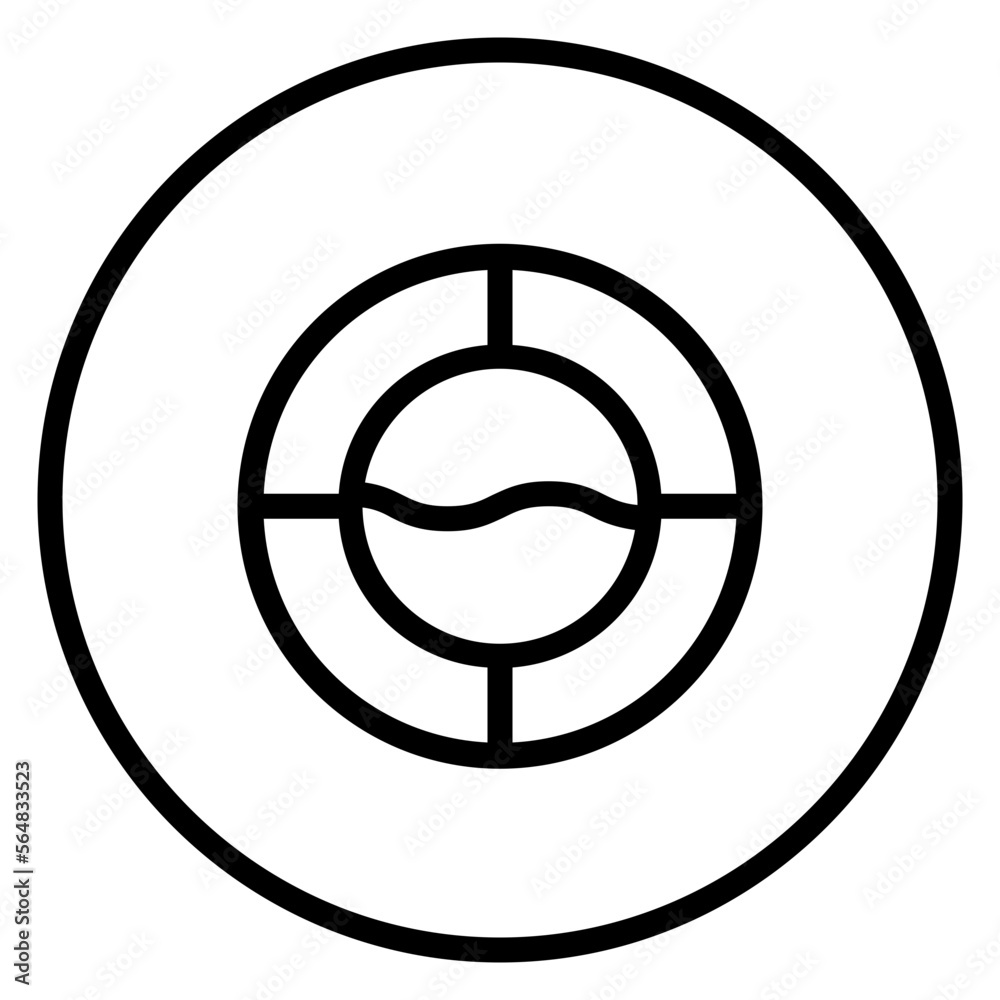 Port Hole Circular line icon Port Hole Circular line icon