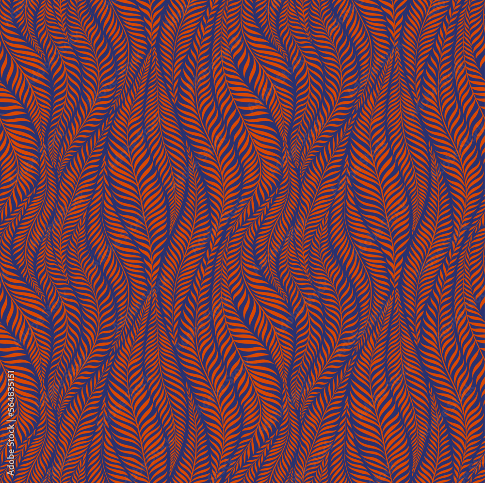 Luxury seamless pattern with palm leaves. Modern stylish floral background.