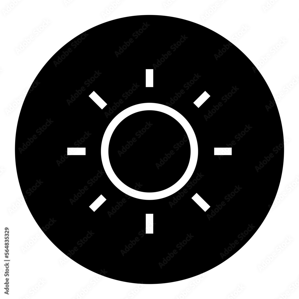 Sun Circular glyph icon Sun Circular glyph icon