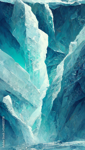 ice background abstract high quality illustration Generative AI Content by Midjourney