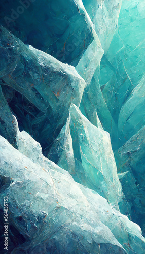 Wallpaper Mural ice background abstract high quality illustration Generative AI Content by Midjourney Torontodigital.ca