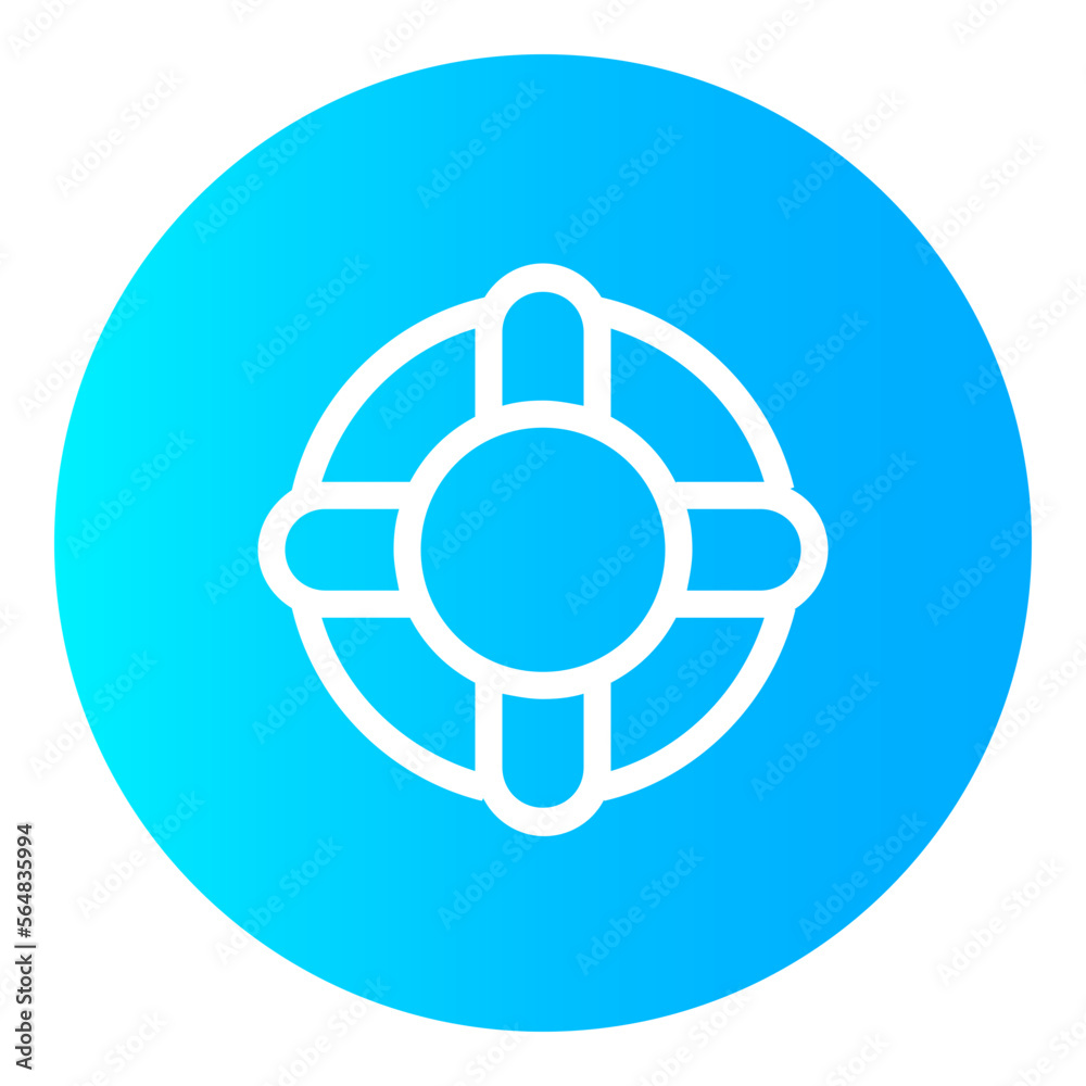 Lifebouy Circular gradient icon Lifebouy Circular gradient icon
