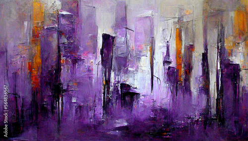 purple grey and more colors abstract painting illustration Generative AI Content by Midjourney