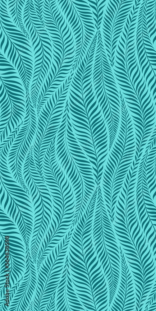 Fototapeta premium Luxury seamless pattern with palm leaves. Modern stylish floral background.