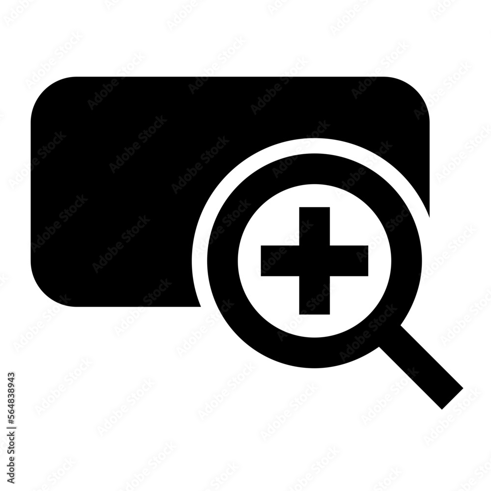 Obraz premium Zoom In glyph icon