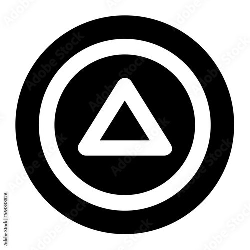 Free Download Up glyph icon - GFXLoad