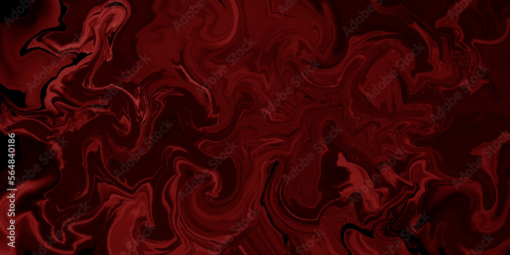 Dark red marble oil ink liquid swirl texture for do ceramic counter dark red abstract light background, red Oil or Petrol liquid flow, liquid metal close-up, wide horizontal banner. Dark red marble oil ink liquid swirl texture for do ceramic counter dark red abstract light background, red Oil or Petrol liquid flow, liquid metal close-up, wide horizontal banner.
