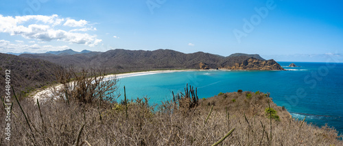 Los Frailes beach in Machalilla National Park, Ecuador