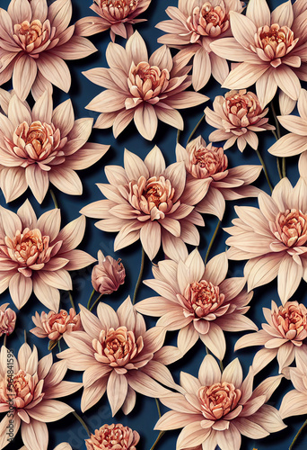 intricate floral pattern photorealistic highly detail Generative AI Content by Midjourney