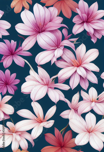 intricate floral pattern photorealistic highly detail Generative AI Content by Midjourney