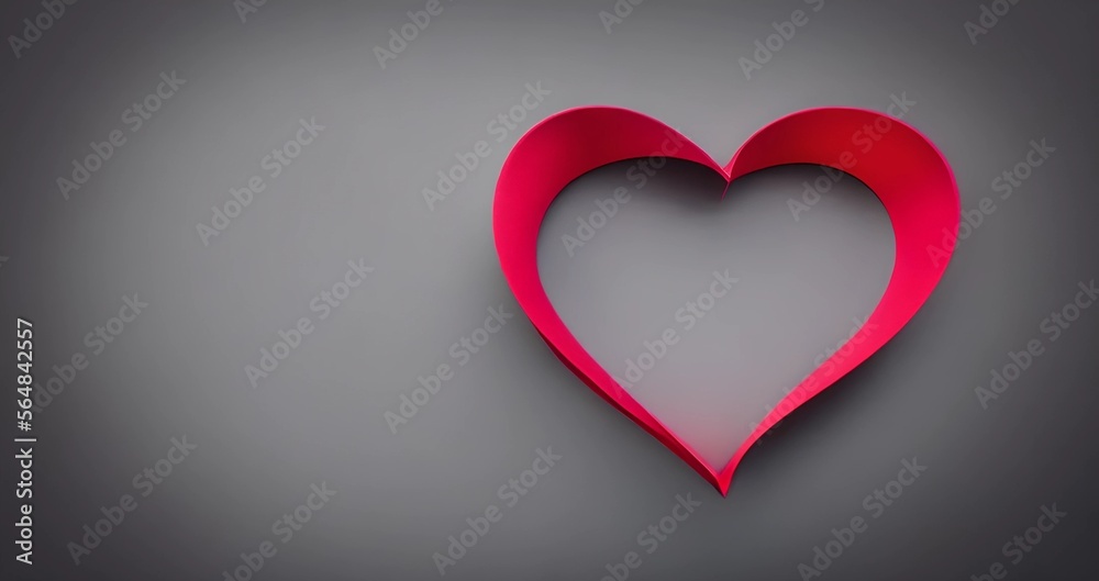 heart shaped paper cut background, illustration, Generative AI heart shaped paper cut background, illustration, Generative AI