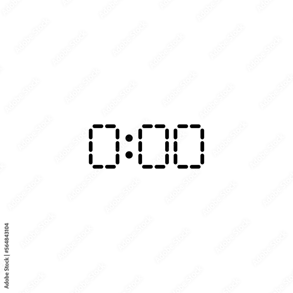 Digital Clock Icon vector design templates Digital Clock Icon vector design templates