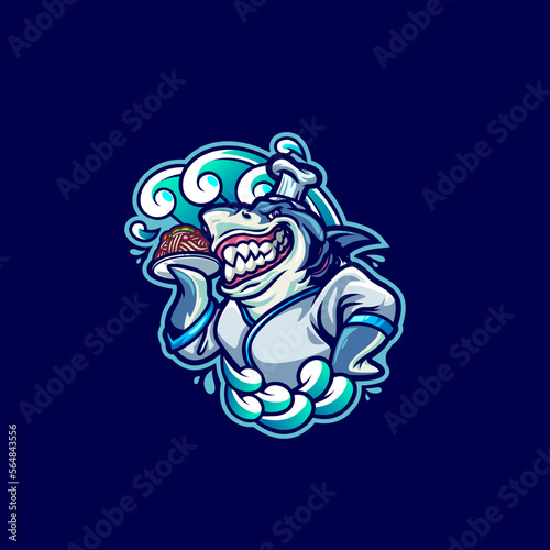 Shark Animal Mascot Logo Templates for Your Business (ID: 564843556)