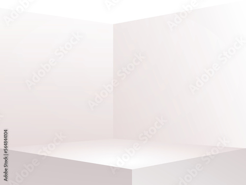 Wallpaper Mural 3D booth square corner. grey empty geometric square Torontodigital.ca