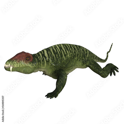 Doliosauriscus Dinosaur isolated 3d illustration © Blueinthesky