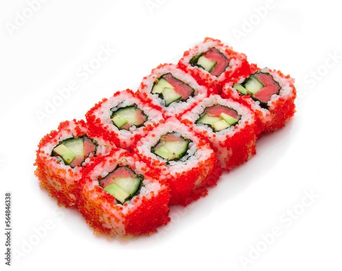 sushi roll isolated