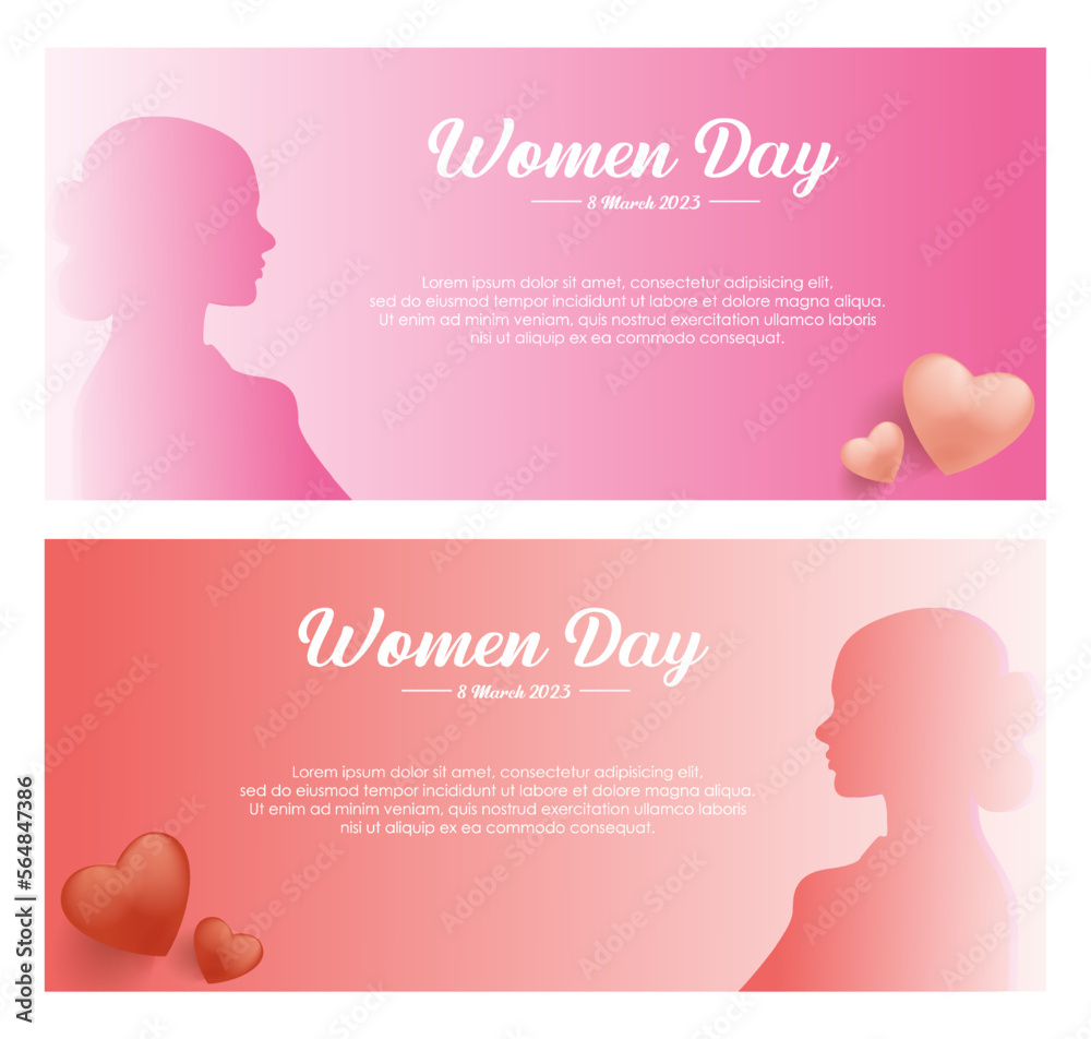 international women's day banner set design, 8 march, for web, business needs. vector illustration international women's day banner set design, 8 march, for web, business needs. vector illustration