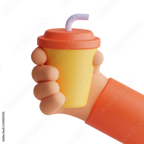 3d hold soft drink icon